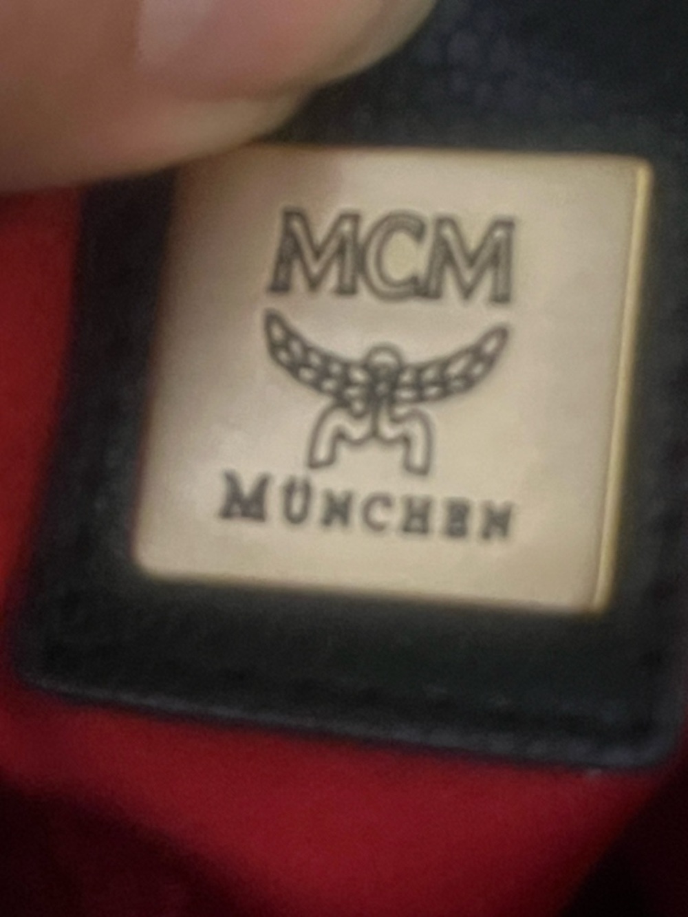 MCM Black Leather Shoulder Bag with Gold Hardware - Picture 9 of 16